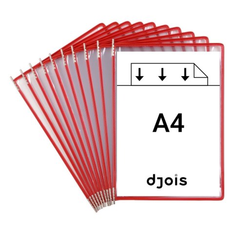 Panele prezentacyjne Tarifold A4 10 szt. czerwone (114003TR)