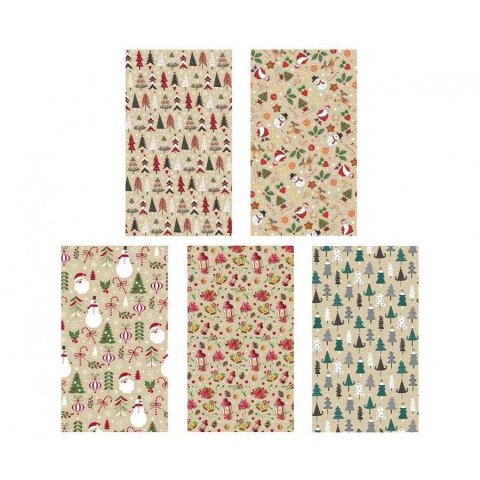 Papier pakowy ozdobny rolka gwiazdka [mm:] 700x2000 Pol-mak (P2_KRAFT_GW_4)