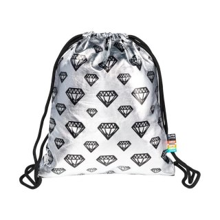 Plecak (worek) na sznurkach Stright SILVER DIAMONDS St.Right (SO-11)