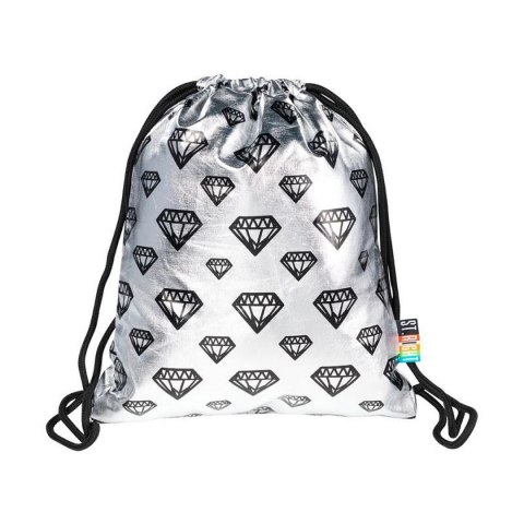 Plecak (worek) na sznurkach Stright SILVER DIAMONDS St.Right (SO-11)