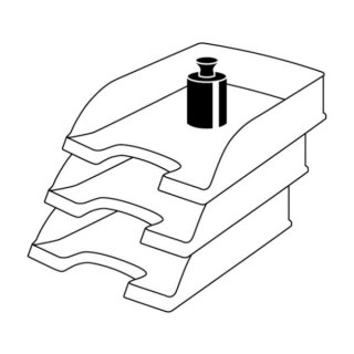 Szuflada na dokumenty Plus czerwony polistyren PS [mm:] 255x70x 357 Leitz (52272025)