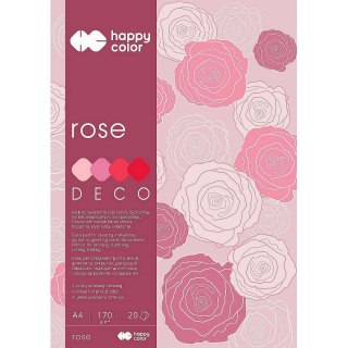Zeszyt papierów kolorowych Deco Rose A4 170g 20k [mm:] 210x297 Happy Color (HA 3717 2030-062)