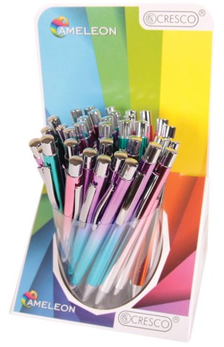 Długopis wielkopojemny Cameleon wkład niebieski 1,0mm Cresco (750006)