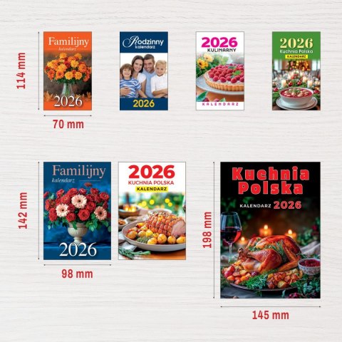 Kalendarz ścienny ZDZIERAK RODZINNYY B7 Press