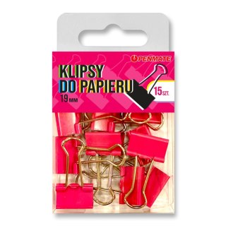 Klipy różowe TT8321 19mm różowy Penmate