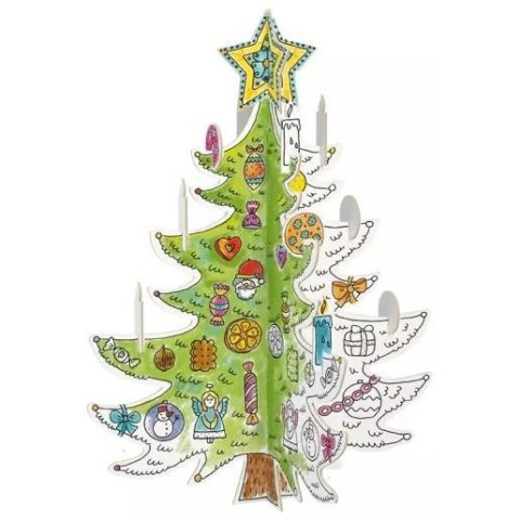 Kolorowanka Choinka XXL Monumi (0197)