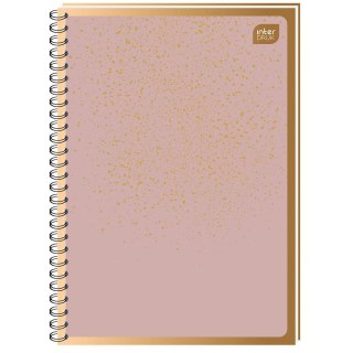 Kołozeszyt (kołonotatnik) A6 Metalic Satin Gold 80k. 70g krata Interdruk (KOŁOZA680MSG)