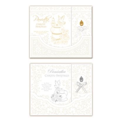 Książeczka pamiątkowa z chrztu Chrzest Ojciec Merigraf (5902221808890)