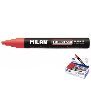 Marker specjalistyczny do szyb fluo wkład czerwony 2,0-4,0mm Milan (591293012)