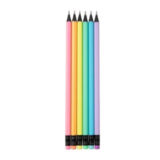 Ołówek HB pastelowy z gumką 5902315575684 HB Strigo (SSC283)