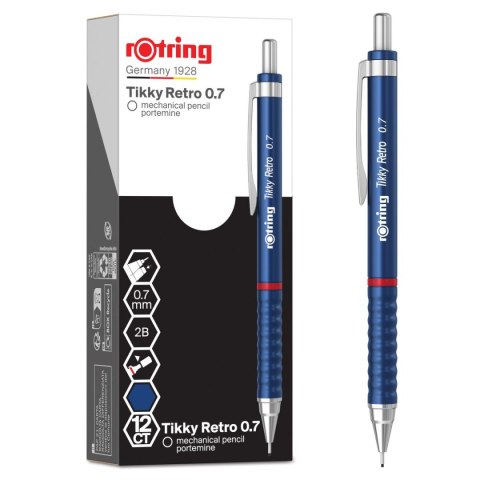Ołówek automatyczny TIKKY RETRO BLUE MP 0,7 0,7mm Rotring (2202569)