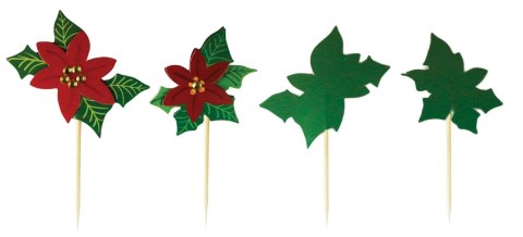Ozdoba na piku Craft-Fun Series papierowa poinsecje xmass Titanum (4832)