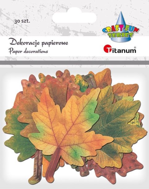 Ozdoba papierowa Craft-Fun Series liście papierowe Titanum (24XQ0501-10)