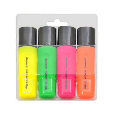 Zakreślacz NEON 4 SZT wkład mix Dong-A (TT8279)