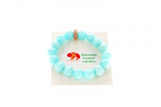 Bransoletka bransoletka jadeit górski mięta 12mm Mol