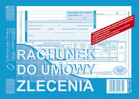 Druk offsetowy A5 rachunek 50k. Michalczyk i Prokop (511-3E)