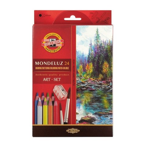 Kredki akwarelowe mondeluz 24 kol. Koh-I-Noor (3711)