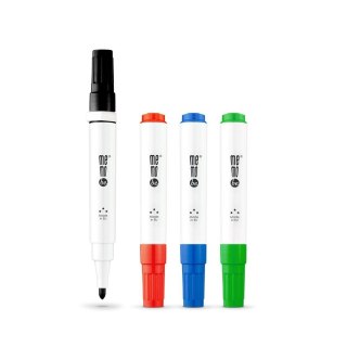 Marker permanentny 4kolory wkład mix 3,0mm okrągła końcówka Memobe (MM350-99)