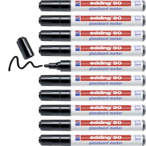 Marker specjalistyczny wkład czarny 2,0-3,0mm okrągła końcówka Edding (90/001/C ED)