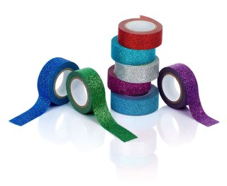 Taśma ozdobna Taśma dekoracyjny Glossy disp.24szt. 15x5 [mm x m] mix Astra Creativo