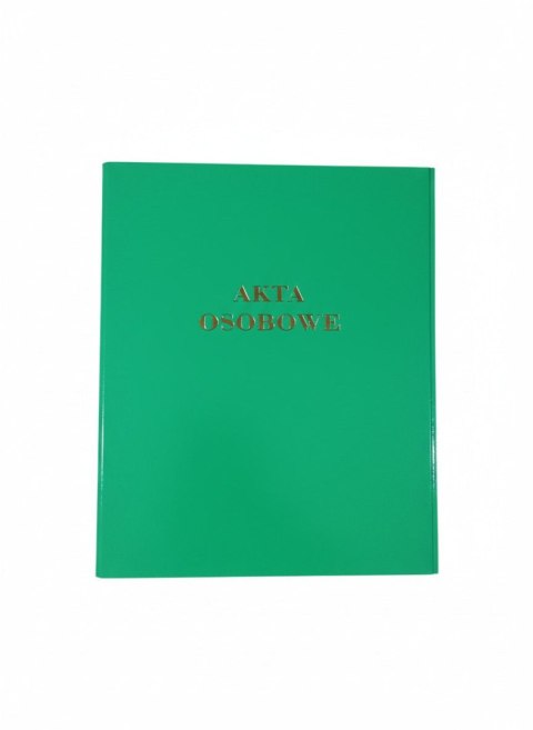 Teczka do akt osobowych A4 zielony tektura Kieltech (z ringiem)