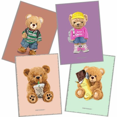 Zeszyt A4 Teddies 60k. 80g krata Narcissus