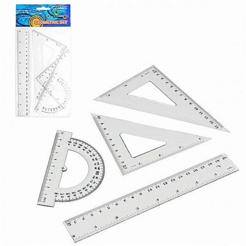 Komplet geometryczny 20 cm 4 el. Starpak (174931)