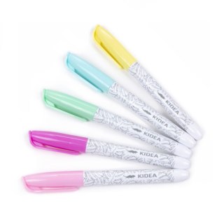Marker specjalistyczny Pastel do tkanin wkład mix okrągła końcówka Kidea (MPOT5KA)