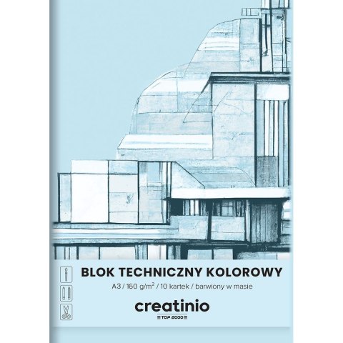 Blok techniczny Creatinio A3 kolorowy 160g 10k Top 2000 (400176680)