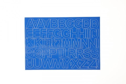 Litery samoprzylepne niebieski Farro