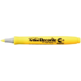Marker permanentny decorite wkład żółty 1,0mm pędzelek końcówka Artline (AR-033 7 2)