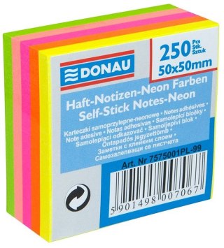 Notes samoprzylepny (karteczki) mix 250k [mm:] 50x50 Donau (7575001PL-99)