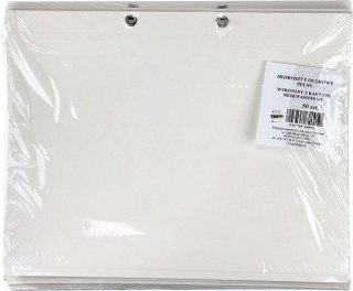 Skoroszyt A4 OCZKOWY biały tektura 300g Tekpar