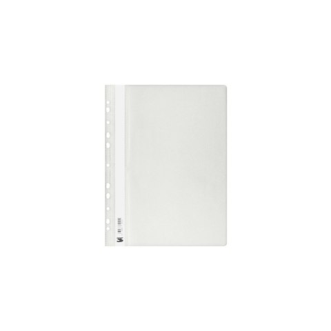 Skoroszyt A4 sztywny zawieszany biały biały PVC PCW 160mic. 150g Tres (SKWA4/BIA)