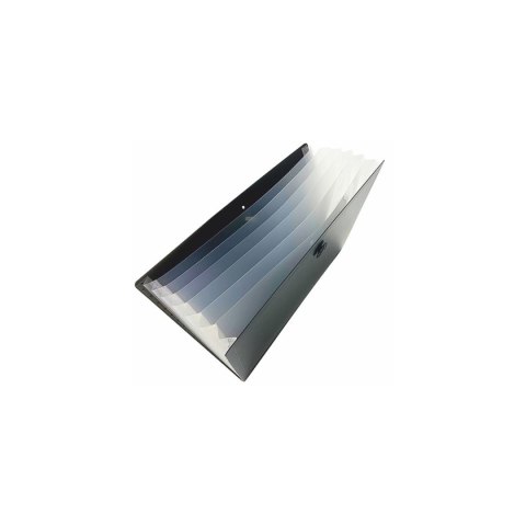 Teczka z przegródkami A4 kolor: czarny 7 przegródek Biurfol (TH-A4-01)