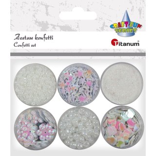 Zestaw dekoracyjny Craft-Fun Series konfetti, cekiny, koraliki Titanum (339367)