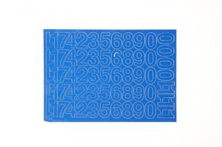 Cyfry samoprzylepne niebieskie