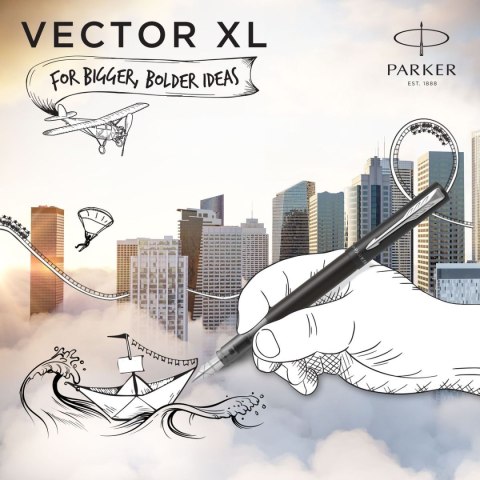 Ekskluzywne pióro tłoczkowe VECTOR XL czarny M Parker (2159744)