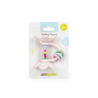 Grzechotka GRZECHOCZĄCE KWIATKI pastelowe Giligums (GG30042)