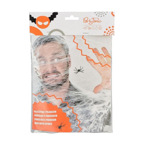 Ozdoba halloweenowa pajęczyna z pająkiem Arpex (HA1429)