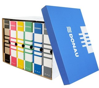 Pudło archiwizacyjne niebieski tektura [mm:] 363x545x 317 Donau (7666301FSC-10)