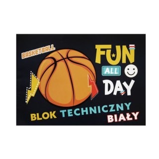 Blok techniczny biały NO NAME - CHŁOPIEC A4 biały 20k Beniamin