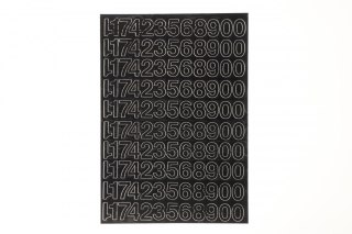 Cyfry samoprzylepne czarne Farro