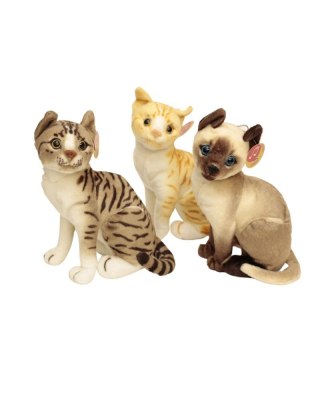 Pluszak Kot siedzący z dźwiękiem, 3 wzory [mm:] 330 Deef (03743)