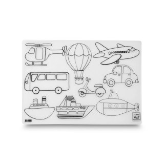 Podkład na biurko FUNNY MAT WHITE POJAZDY SFU1012 polipropylen PP [mm:] 335x480 Strigo (8681379310123)