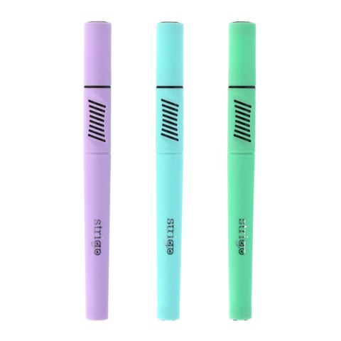 Zakreślacz pastel trójkątny 3 szt 5905658810320 wkład mix 3,0mm Strigo (SSC351)
