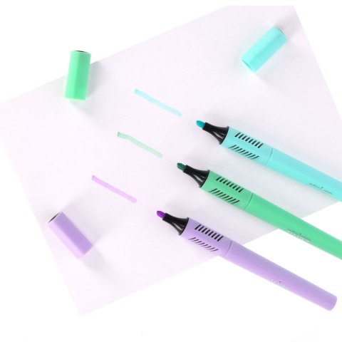 Zakreślacz pastel trójkątny 3 szt 5905658810320 wkład mix 3,0mm Strigo (SSC351)