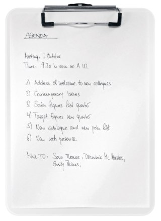 Deska z klipem (podkład do pisania) A4 WOW biała Leitz (39710001)