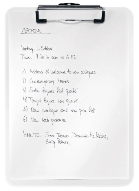 Deska z klipem (podkład do pisania) A4 WOW biała Leitz (39710001)