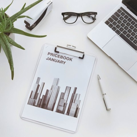 Deska z klipem (podkład do pisania) A4 WOW biała Leitz (39710001)